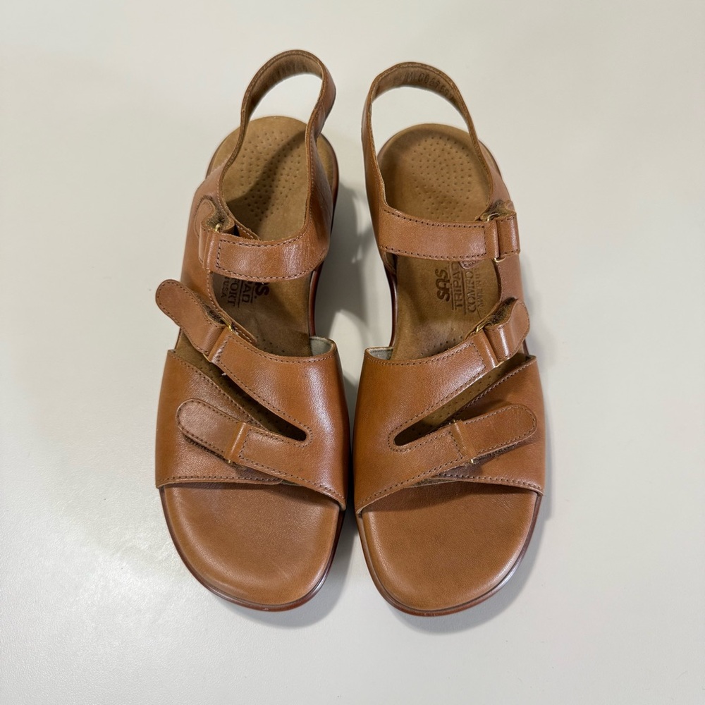 SAS Tabby Slingback Sandal Tripad Caramel Comfort Sandals Size 8.5 Made in USA